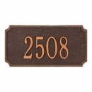 Metal Rectangle Home Address Plaque