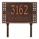 Mission Border Street Name Sign - Lawn Mount Address Plaque