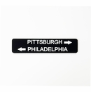 Model Railroad City Direction Sign