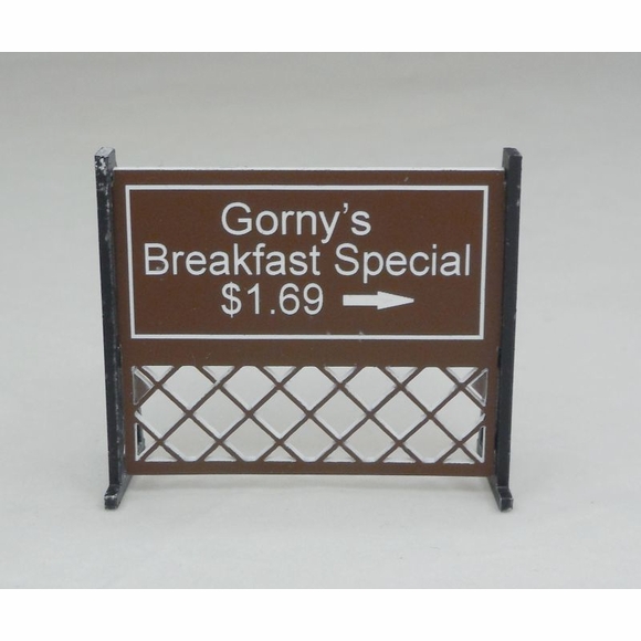 Model Railroad N scale, HO scale and O scale Custom Billboards