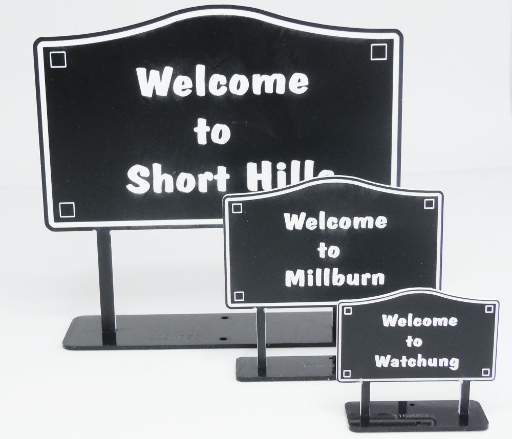 To Town Model Train Sign Scenery