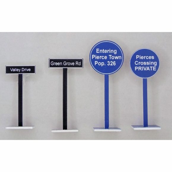 Model Rail Sign Model Railroad Street Sign Scenery