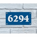 Modern Address Plaque - Contemporary Clear Acrylic House Number Sign