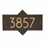 Modern Font Address Plaque - Unique Shape House Number Sign