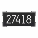 Modern Rectangle Address Plaque with High Visibility Numbers, Sign with 4" Numbers