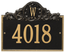Personalized Address Plaque With House Number and Monogram