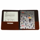 Monogrammed Leather 1" Ring Binder