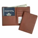 Monogrammed Leather Passport Wallet Case With Your Name or Initials
