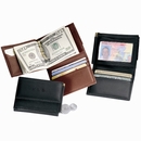 Monogrammed Men's Leather Money Clip Wallet