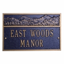 Mountain Scene Address Sign