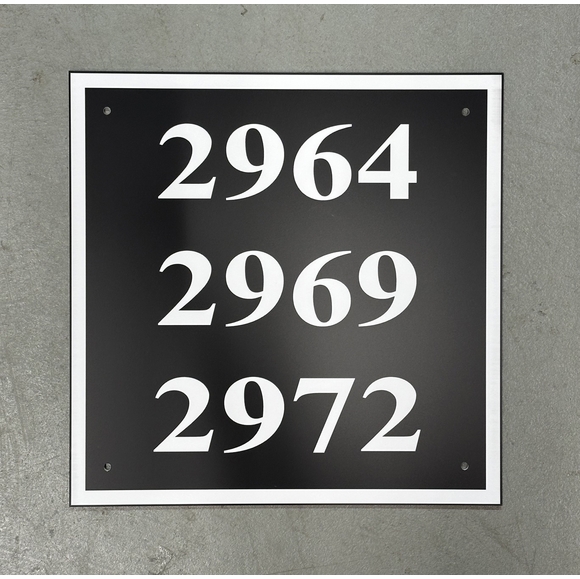 Multi-Unit House Number Sign | Custom Address Plaque