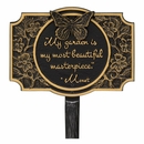 My Garden Is My Most Beautiful Masterpiece Plaque