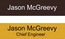 Name Plate - engraved 8x2 sign for name and title on wall, door, or desk