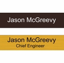 Name Plate - engraved 8x2 sign for name and title on wall, door, or desk
