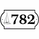 Nautical Address Plaque or Dock Slip Number Sign
