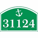 Nautical Address Sign with Boat, Lighthouse, Anchor, or Life Ring
