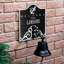 Nautical Welcome Name Plaque with Bell and Anchor or Lighthouse