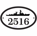 Naval Theme Address Sign or Business Name Sign