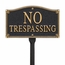 No Trespassing Sign For Wall Mount or Lawn Stake