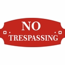 No Trespassing Sign for Lawn Stake or for Wall Mount