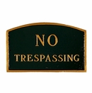 No Trespassing Sign - Large Metal Sign For Wall or Lawn Stake Mount