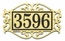 Comfort House Ornate Address Plaque With Scroll Design Border