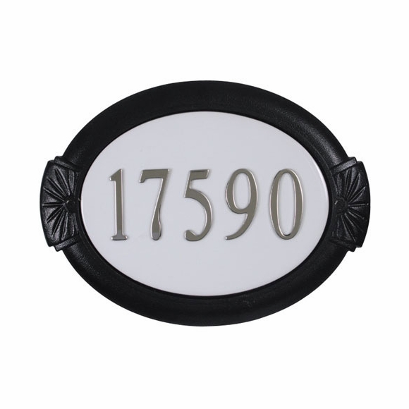 Oval Address Plaque