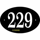 Oval Address Sign