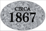 CIRCA Sign Faux Granite Stone