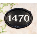 Oval House Number Wall Marker With Floral Accents