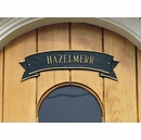 Over the Door Decorative Ribbon Plaque - For Name, Address, or Stall Plate