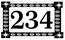 Address Sign with Starburst Accents