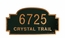 Arch Address Sign - Decorative House Number Plaque