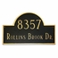 Arch Address Plaque With 2 Lines - Custom House Number Sign - Choose Your Size and Color