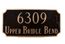 Rectangle Address Plaque With 2 Lines - Choose Your Size, Color, and Wall or Lawn Mount