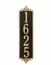 Extra Large Vertical House Number Plaque
