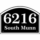 Personalized Address Plaque - Two Line Arch House Number Sign