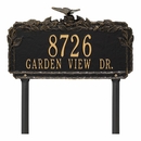 Personalized Address Plaque With Butterfly On Top And Lawn Stakes