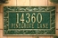 Address Plaque with Pine Cone Border