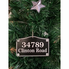 Personalized Address Sign Tree Ornament
