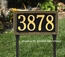 Address Sign with Egg and Dart Border For Wall or Optional Lawn Mount