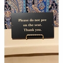 Personalized Bathroom Sign for Rules, Etiquette, or Custom Text