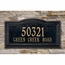 Address Plaque With Arch And Decorative Beaded Border