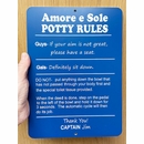 Personalized Boating Potty Rules Sign - Bathroom Rules Plaque For Your Boat Head