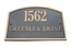 Two Line Cast Brass Address Plaque