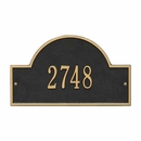 Personalized Cast Metal House Address Plaque Black Gold