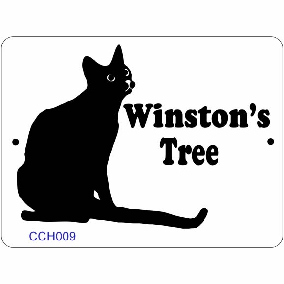 Personalized Cat House Name Sign