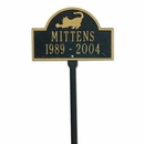 Personalized Cat Memorial Marker Plaque With Lawn Stake