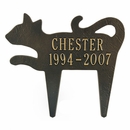 Personalized Cat Silhouette Memorial Marker
