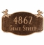 Chickadee Address Plaque - House Number Sign With Two Birds Sitting On Top